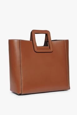 SHIRLEY LEATHER BAG | SADDLE -Chic Style Shop STAUD SHIRLEY BAG SADDLE FALL19 4