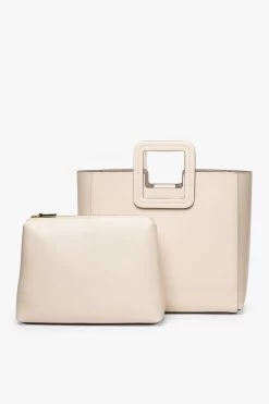 SHIRLEY LEATHER BAG | CREAM 12 SHIRLEY LEATHER BAG | CREAM -Chic Style Shop STAUD SHIRLEY CREAM CALF SPRING 21 3