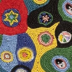 TOMMY BEADED BAG | BLACK MILLEFIORI -Chic Style Shop STAUD TOMMY BAG MILLIEFIORI BLACK BEAD FW20 5 50d8456a 0dda 4f25 bee4 22baef8b4ce8