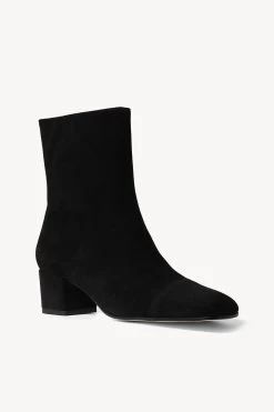 AIMEE SHORT BOOT | BLACK SUEDE -Chic Style Shop STAUD AIMEE SHORT BOOT BLACK FALL 22 ECOM 2