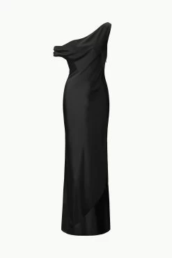 ASHANTI DRESS | BLACK 10 ASHANTI DRESS | BLACK -Chic Style Shop STAUD ASHANTIDRESS BLACK ECOM 1