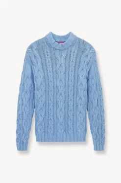 BEEHIVE SWEATER | FRENCH BLUE -Chic Style Shop STAUD BEEHIVE SWEATER FRENCH BLUE FALL 23 ECOM 1