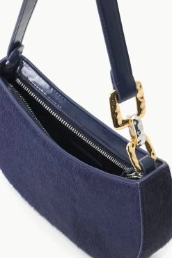 BRADY SHOULDER BAG | NAVY HAIRCALF -Chic Style Shop STAUD BRADY SHOULDERBAG NAVY FALL 23 ECOM 3