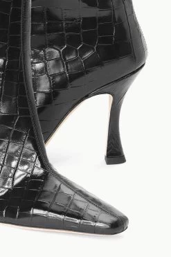 CAMI BOOT | BLACK CROC EMBOSSED -Chic Style Shop STAUD CAMI BOOT BLACK FALL 23 ECOM 5
