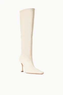 CAMI BOOT | CREAM -Chic Style Shop STAUD CAMI BOOT NAPPACREAM SUPF 23 ECOM 2
