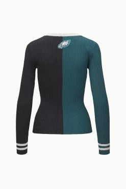 THE STAUD NFL CARGO SWEATER | PHILADELPHIA EAGLES -Chic Style Shop STAUD CARGOSWEATERXNFL SWEATER PHILADELPHIAEAGLES FANATICS 23 ECOM 2