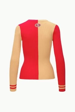 THE STAUD NFL CARGO SWEATER | SAN FRANCISCO 49ERS 12 THE STAUD NFL CARGO SWEATER | SAN FRANCISCO 49ERS -Chic Style Shop STAUD CARGOSWEATERXNFL SWEATER SANFRANCISCO49ERS FANATICS 23 ECOM 2