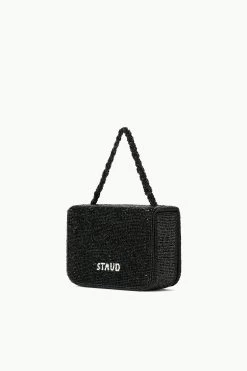 CARMEN BEADED BOX BAG | BLACK -Chic Style Shop STAUD CARMENBEADEDBOXBAG BLACK ECOM 2