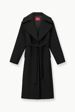 CARVER COAT | BLACK -Chic Style Shop STAUD CARVER COAT BLACK FALL 23 ECOM 1