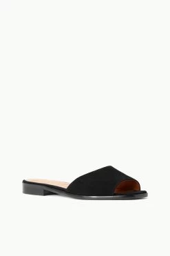 CASPIAN SLIDE | BLACK SUEDE -Chic Style Shop STAUD CASPIAN SLIDE BLACK SUPF 23 ECOM 2