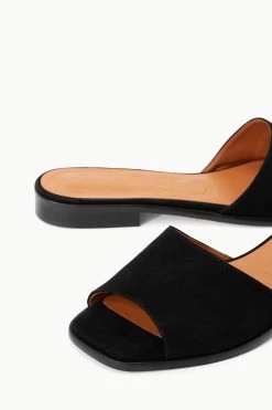 CASPIAN SLIDE | BLACK SUEDE -Chic Style Shop STAUD CASPIAN SLIDE BLACK SUPF 23 ECOM 4