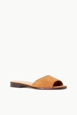 CASPIAN SLIDE | TAN SUEDE -Chic Style Shop STAUD CASPIAN SLIDE TANSUEDE SUPF 23 ECOM 2
