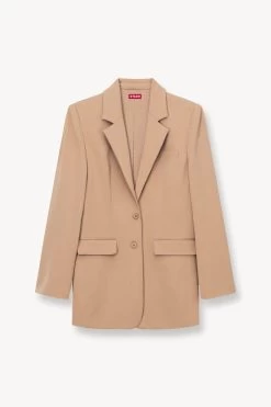 CITY BLAZER | CAMEL -Chic Style Shop STAUD CITY JACKET BLAZER CAMEL FALL 23 ECOM 1