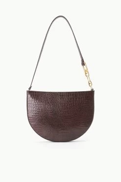 COLT SHOULDER BAG | ESPRESSO CROC EMBOSSED