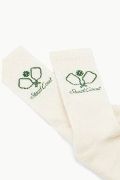 PICKLEBALL SOCKS | IVORY 7 PICKLEBALL SOCKS | IVORY -Chic Style Shop STAUD COURT SOCKS IVORY SUPF 23 ECOM 2
