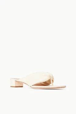 DAHLIA SANDAL | CREAM -Chic Style Shop STAUD DAHLIA SANDAL CREAM SPRING 23 ECOM 2