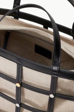 EMMA TOTE | BLACK NATURAL 11 EMMA TOTE | BLACK NATURAL -Chic Style Shop STAUD EMMATOTE BAG BLACKNATURAL SUPF 23 ECOM 4