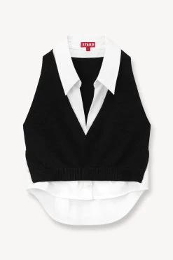 GARRET TOP | BLACK WHITE -Chic Style Shop STAUD GARRET TOP BLACK WHITE SUPF 23 ECOM 1