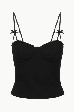 GEORGINA TOP | BLACK -Chic Style Shop STAUD GEORGINATOP BLACK ECOM 1