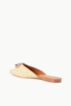 GINA MULE | NATURAL RAFFIA -Chic Style Shop STAUD GINA MULE NATURAL SPRING 23 ECOM 3