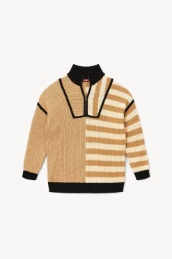 HAMPTON SWEATER | SAHARA STRIPE 10 HAMPTON SWEATER | SAHARA STRIPE -Chic Style Shop STAUD HAMPTON SWEATER SAHARASTRIPE FALL 22 ECOM 1