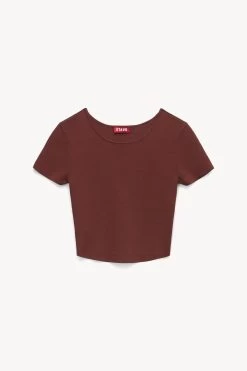 ILA TOP | BARK -Chic Style Shop STAUD ILA TOP BARK HOLIDAY 22 ECOM 1