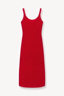 JESSICA COVERUP DRESS | RUBY 10 JESSICA COVERUP DRESS | RUBY -Chic Style Shop STAUD JESSICA KNIT DRESS RUBY SUPF 23 ECOM 1