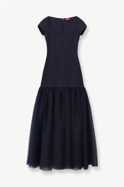 JOSEPH DRESS | NAVY -Chic Style Shop STAUD JOSEPH DRESS NAVY SUPF 23 ECOM 1