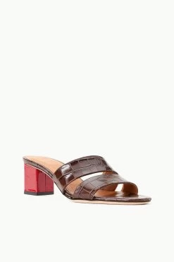 JULES BLOCK HEEL | ESPRESSO RUBY -Chic Style Shop STAUD JULES BLOCKHEEL ESPRESSORUBY SUPF 23 ECOM 2