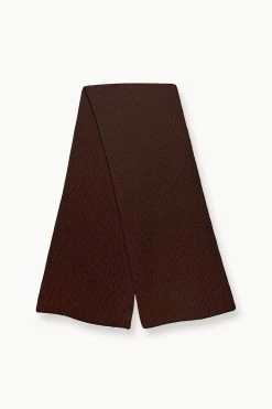 KNIT MERINO SCARF | DARK CHOCOLATE