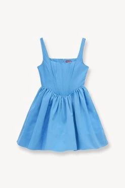 LANDSCAPE DRESS | AZURE -Chic Style Shop STAUD LANDSCAPE DRESS AZURE SUPF 23 ECOM 1