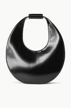 LARGE MOON BAG | BLACK POLISHED