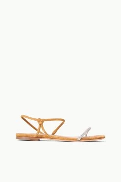 LAUREL CRYSTAL SANDAL | RHINESTONE CASHEW SUEDE