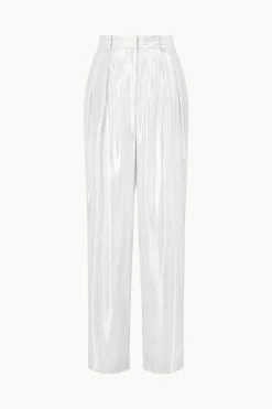 LUISA PANT | SILVER -Chic Style Shop STAUD LUISAPANT SILVER ECOM 1