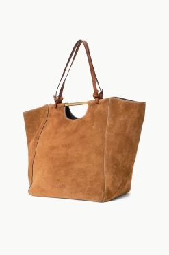 MAR TOTE | TAN SUEDE -Chic Style Shop STAUD MAR TOTE TAN FALL 23 ECOM 2 R