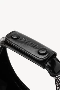 MINI MOON CRYSTAL BAG | BLACK -Chic Style Shop STAUD MINI MOON CRYSTAL BAG BLACKRHINESTONE HOLIDAY 22 ECOM 3 1