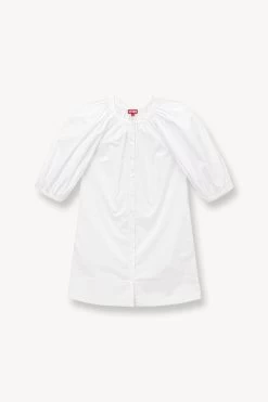 MINI VINCENT DRESS | WHITE -Chic Style Shop STAUD MINI VINCENT DRESS WHITE SPRING 23 ECOM 1