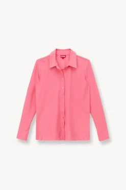 MIRIAM COVERUP TOP | CORAL PINK -Chic Style Shop STAUD MIRIAM TOP CRPK SUPF 23 ECOM 1 1