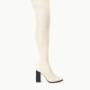 PAZ OVER THE KNEE BOOT | CREAM