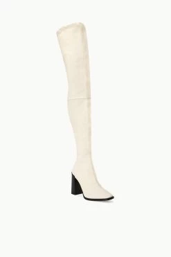 PAZ OVER THE KNEE BOOT | CREAM -Chic Style Shop STAUD PAZOTK BOOT CREAM FALL 23 ECOM 2