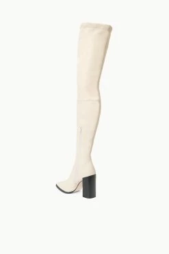 PAZ OVER THE KNEE BOOT | CREAM -Chic Style Shop STAUD PAZOTK BOOT CREAM FALL 23 ECOM 3