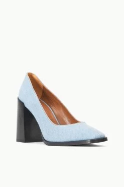 PAZ PUMP | DENIM BLUE -Chic Style Shop STAUD PAZ PUMP DENIMBLUE FALL 23 ECOM 2