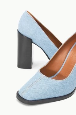 PAZ PUMP | DENIM BLUE -Chic Style Shop STAUD PAZ PUMP DENIMBLUE FALL 23 ECOM 4