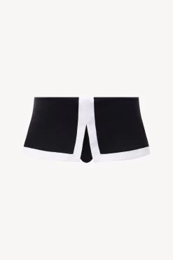PENNY SWIM SKIRT | BLACK WHITE -Chic Style Shop STAUD PENNY SWIM SKIRT BLACK WHITE SUPF 23 ECOM 1