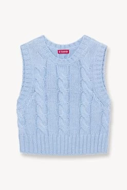 PINGO SWEATER | FRENCH BLUE 10 PINGO SWEATER | FRENCH BLUE -Chic Style Shop STAUD PINGO SWEATER FRENCH BLUE FALL 23 ECOM 1