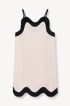 RENATA DRESS | NATURAL BLACK -Chic Style Shop STAUD RENATA DRESS NATURAL BLACK SPRING 23 ECOM 1 1