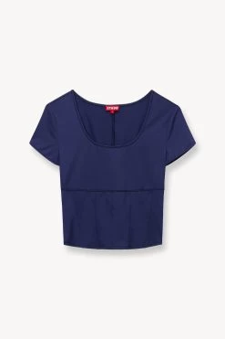 REPLAY TOP | NAVY -Chic Style Shop STAUD REPLAY TOP NAVY SUPF 23 ECOM 1