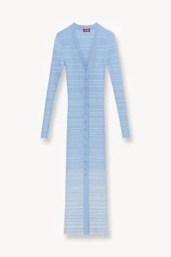 SHOKO SWEATER | FRENCH BLUE WHITE -Chic Style Shop STAUD SHOKO SWEATER FRENCH BLUE WHITE SUPF 23 ECOM 1 1