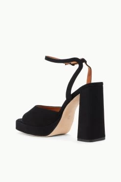 SOLANGE PLATFORM | BLACK SUEDE -Chic Style Shop STAUD SOLANGE PLATFORM BLACK SUPF 23 ECOM 3