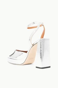 SOLANGE PLATFORM | CHROME -Chic Style Shop STAUD SOLANGE PLATFORM CHROME FALL 23 ECOM 3